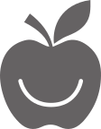 happy apple icon