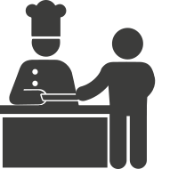serving customers icon