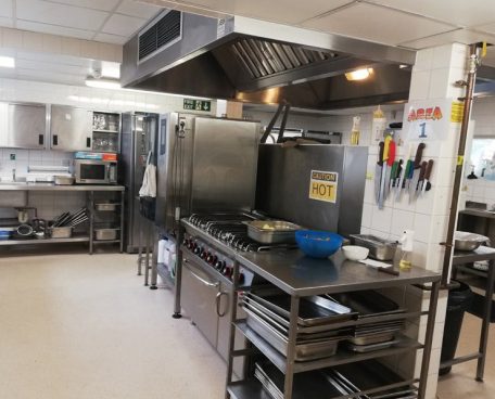 The training kitchen at the Crumbs training centre